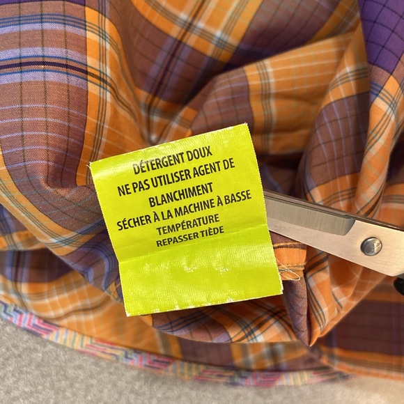 Robert Graham X - short sleeve plaid shirt. Size L - Picture 5 of 11